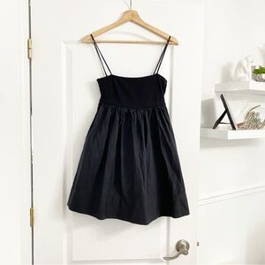 ZARA | Black babydoll cami dress